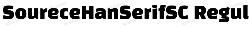 SoureceHanSerifSC Regular字体转换